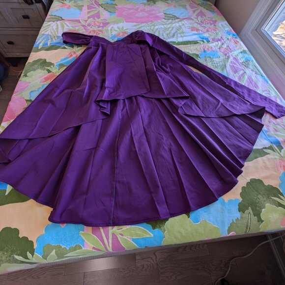 Purple Hi-Lo Maxi Skirt Large Seventh Avenue Design Studio NY&C Brand New - Picture 2 of 16